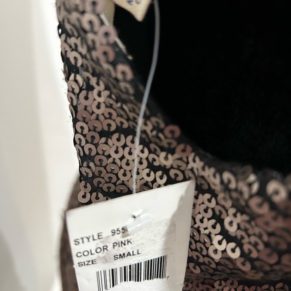 Rose gold sequin mini dress - Picture 4 of 5